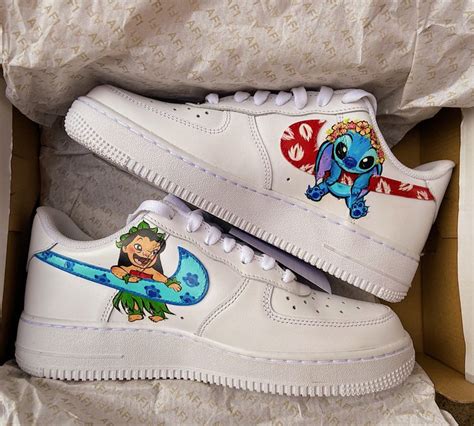 Lilo And Stitch Custom Af S Nike Shoes Girls Disney Shoes Custom