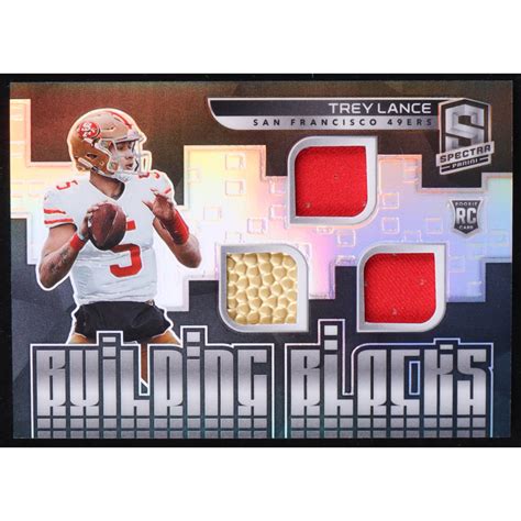 Trey Lance Panini Spectra Building Blocks Materials Rc