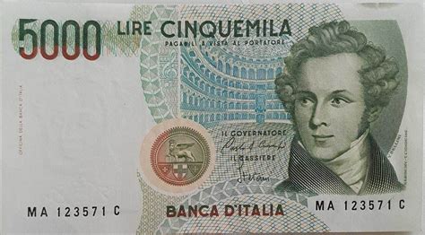 Italien 5000 Lire 1985 Banknote I MA Shops