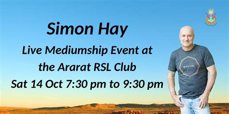 Aussie Medium Simon Hay At The Ararat Rsl