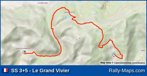 Ss Le Grand Vivier Stage Map Rallye R Gional De La Chartreuse