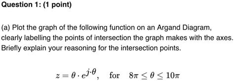 SOLVED Question 1 1 Point A Plot The Graph Of The Following