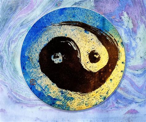 Yin Yang Vibrant Zen Art Ink Design Zen Art Art Art Ink