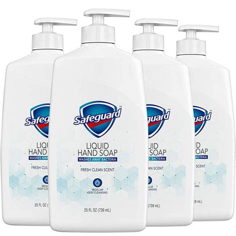 Safeguard Liquid Hand Soap Washes Away Bacteria Micellar Deep