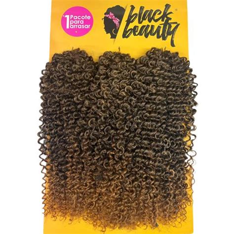 Cabelo Biofibra Cacheado Agata 300gr 60cm Black Beauty 2 Pacotes