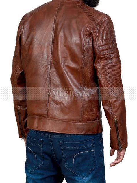 Mens Cafe Racer Brown Leather Jacket For Men