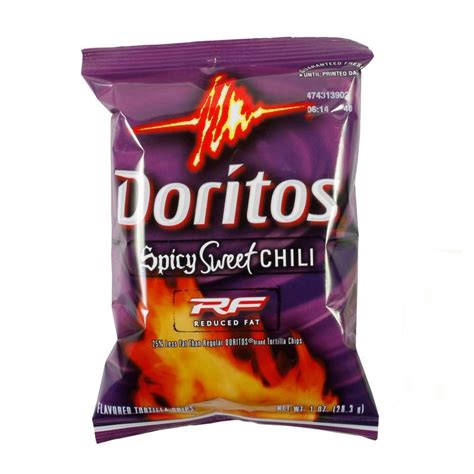 Doritos Reduced Fat Spicy Sweet Chili Chips Single Serve 1 Oz Bag 72