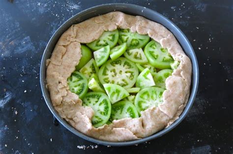 Savory Green Tomato Pie With Beef And Onions In Whole Wheat Pastry