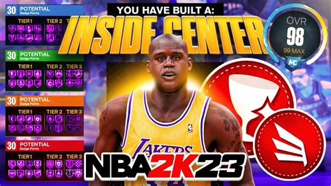 Best Inside Center Build In Nba K I Made Shaq In Nba K Best