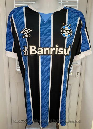 Gremio Home Camisa De Futebol Sponsored By Banrisul