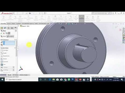 Flange Coupling Using Solidworks Parts And Assembly Solidworks