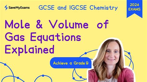 Mole And Volume Of Gas Equations Explained Gcse Igcse Chemistry Revision 2024 Grade 9 Youtube