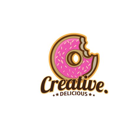 Premium Vector Design Logo Donuts Vector Illustration