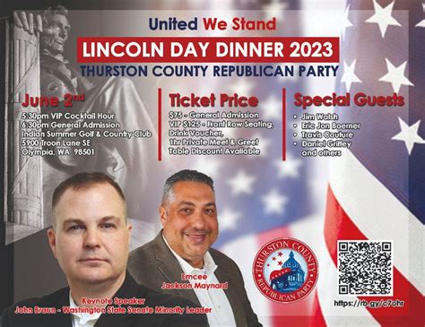 Thurston County Republican Party Lincoln Day Dinner Thurston County