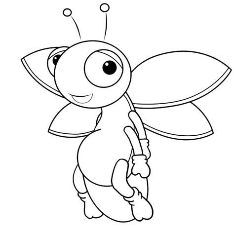 Lightning Bug Coloring Pages