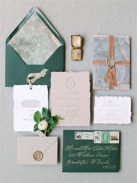 25 fall wedding invitations and stationery suites