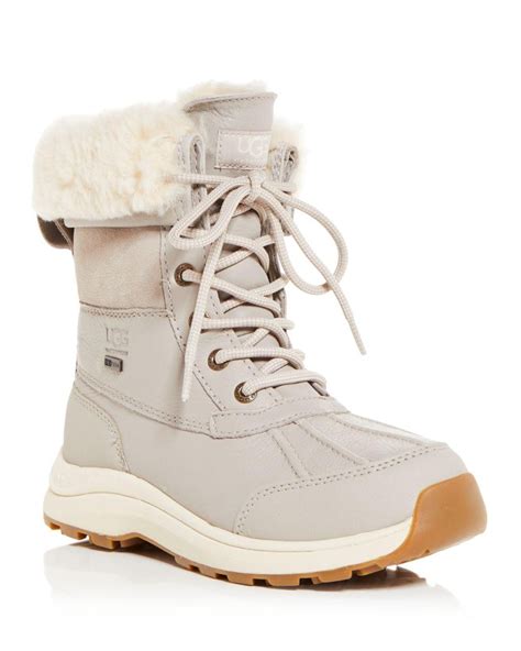 UGG Adirondack Iii Waterproof Cold Weather Boots in White | Lyst