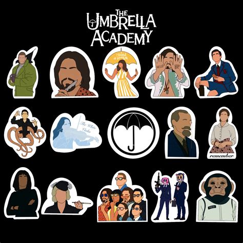 Umbrella Academy Sticker Set Etsy