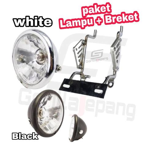 Jual Breket Kupingan Lampu Depan Cnc Set Lampu Jute Pesek Gl Tiger