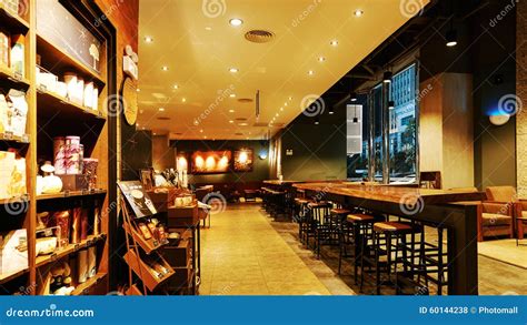 Starbucks Coffee Interior Editorial Stock Photo Image Of Contemporary