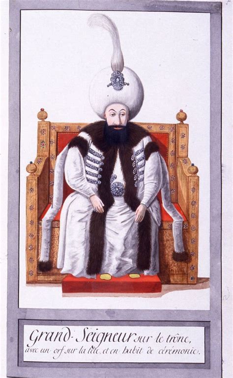 Folio 5 from an album showing Turkish costume.The sultan wears a round ...