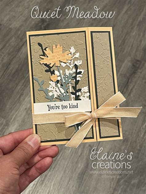 How To Make An Off Set Gatefold Card With The Quiet Meadow Bundle