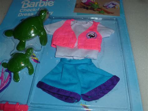 NEW BARBIE OCEAN FRIENDS FASHIONS 67508 MATTEL 1996 CHECK UP DRESS N