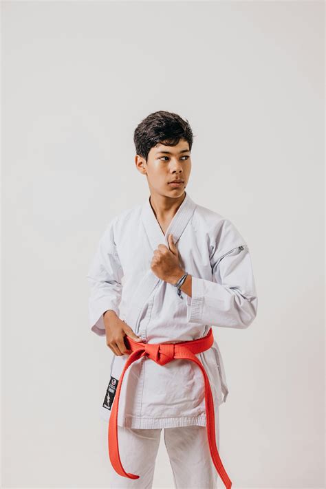 Teenager Standing In Martial Art Pose · Free Stock Photo