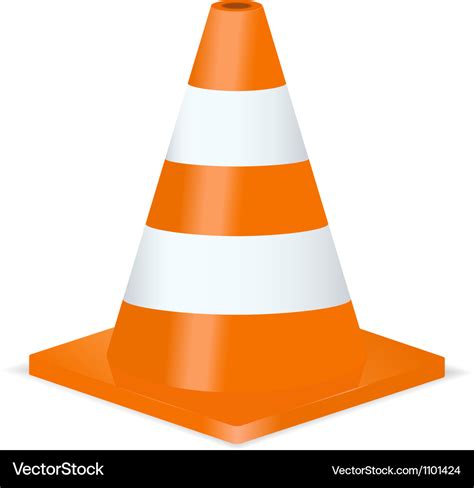 Traffic Cone Royalty Free Vector Image Vectorstock