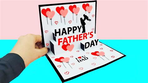 Beautiful Fathers Day Greeting Card Idea Diy Fathers Day Pop Up