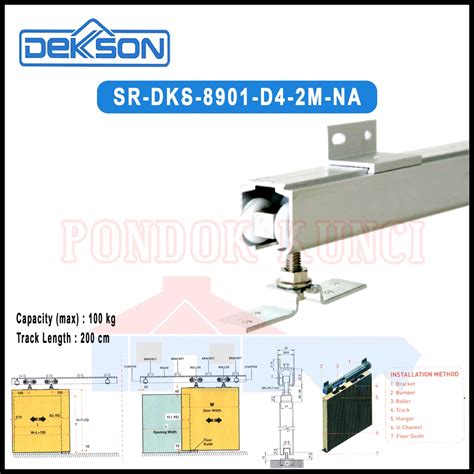 Jual Rail Pintu Sleding Dekson D4 8901 2 Meter Rel Sliding Dekkson