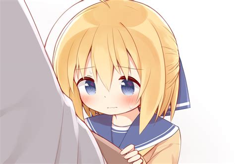 Safebooru 1girl Ahoge Ayanepuna Bangs Blonde Hair Blue Bow Blue