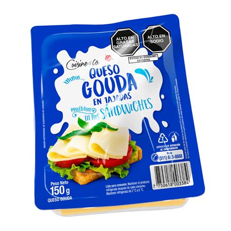 Queso Gouda Cuisine And Co Tajadas 150g Wongpe