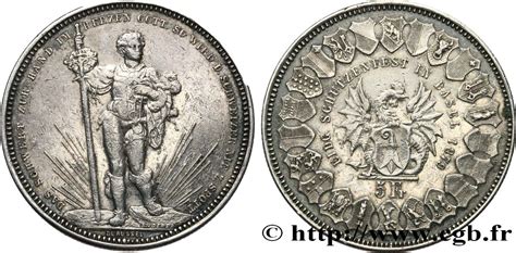 SUIZA 5 Francs monnaie de Tir Bâle 1879 fwo 677456 Monedas del Mundo