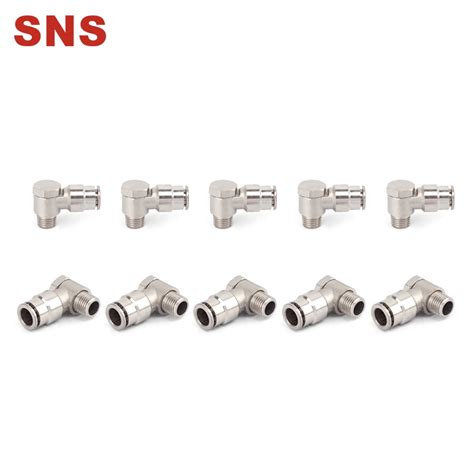 Buy Sns Jph Series Pneumatic 90 Degree Elbow Nickel Plated Brass Male