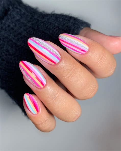 Summer Stripe Nail Designs Atelier Yuwa Ciao Jp