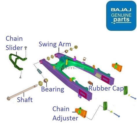 Bajaj Pulsar N250 Single ABS 2021 23 Swing Arm