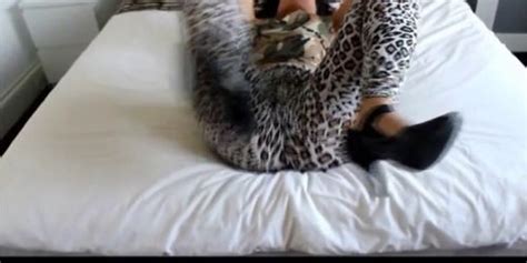 Leopard Leggings Ass Tease Tnaflix