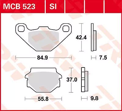 TRW MCB523SI BRAKE Pad Si Sinter Offroad Kawasaki Kmx 200 1989 EUR 42