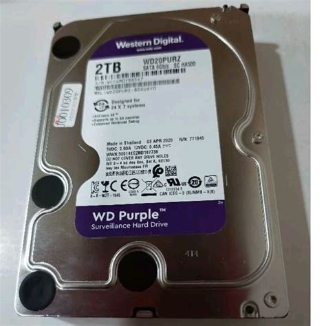 WD威騰 WD20PURZ 2TB 2T 紫標 良品 監控用 3 5吋 硬碟 蝦皮購物