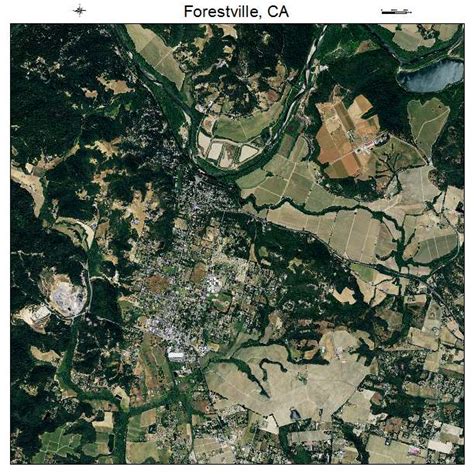 Aerial Photography Map of Forestville, CA California