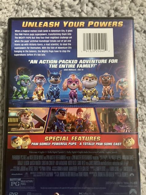 PAW Patrol: the Mighty Movie DVD 2023 - Etsy