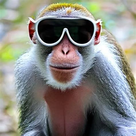 Very Cool Monkey With Sunglasses