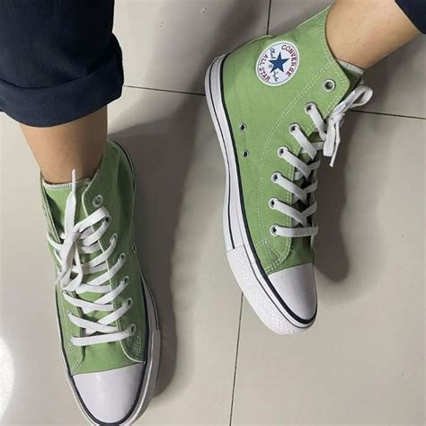 Jual Sepatu Converse Original All Star High Basic Sage Tinggi Cewek