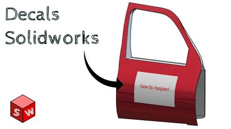 How To Add Decal In Solidworks Youtube