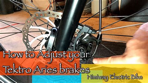 Tektro Aries Mechanical Brake Adjustment On Himiway Electric Bikes