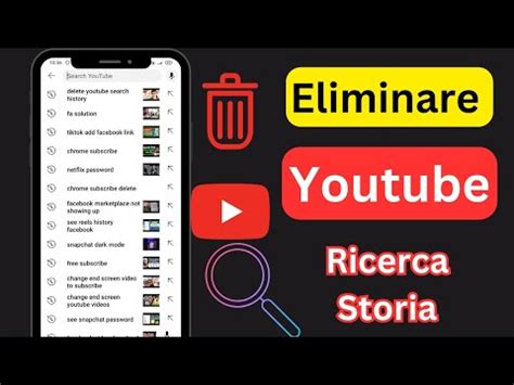 Come Eliminare La Cronologia Delle Ricerche Di Youtube Nel