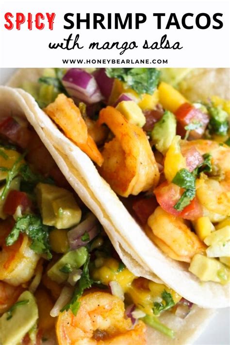 Spicy Shrimp Tacos With Mango Salsa Recipe Spicy Shrimp Tacos Healthy Taco Recipes