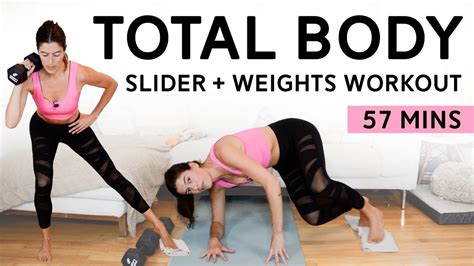 Total Body Workout With Weights Sliders 57 Mins Circuit Tabata