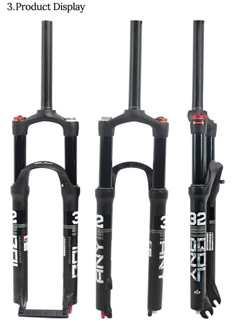 Bolany Mountain Bike Fork Red Bike Front Straight Tube Shock Absorber